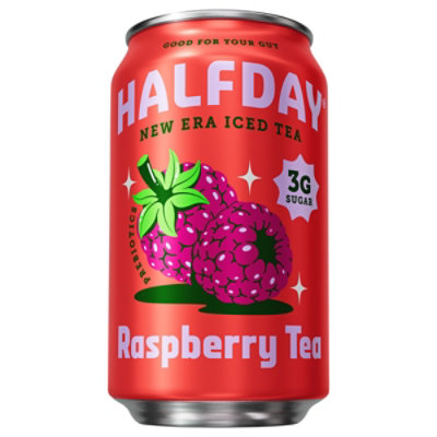 Halfday Tea Iced Prebiotic Raspberry - 12 Fl. Oz.
