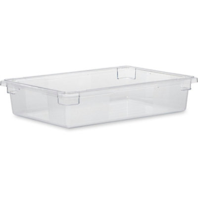 Rubbermaid Food/Tote Boxes, 8 1/2gal, 26w x 18d x 6h, Clear - Image 1