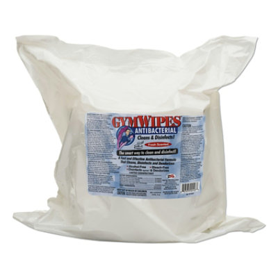 2XL Antibacterial Gym Wipes Refill, 6 x 8, 700 Wipes per Pack, 4 Packs per Carton - Image 1