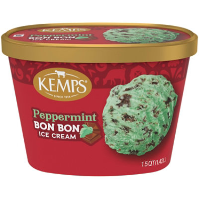 Kemps Old Fashioned Peppermint Bon Bon Ice Cream - 1.5-48 Oz - Image 1