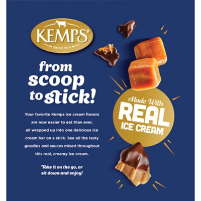 Kemps Caramel Waffle Cone Ice Cream Bars - 4 Count - Image 6