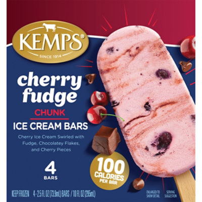 Kemps Cherry Fudge Chunk Ice Cream Bars - 4 Count - Image 2