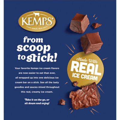 Kemps Chocolate Fudge Brownie Ice Cream Bars - 4 Count - Image 6