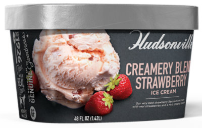 Hudsonville Creamery Blend Strawberry - 48 Oz - Image 1