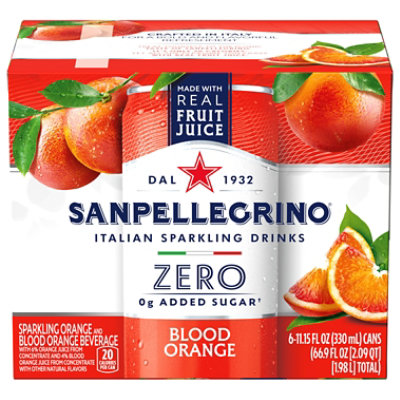 San Pellegrino Aranciata Rossa Zero Sugar - 6-330 Ml - Image 3