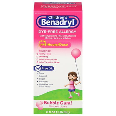 Ch Benadryl Allegy Dyfr Liq Bblgm - 8 Oz - Image 3