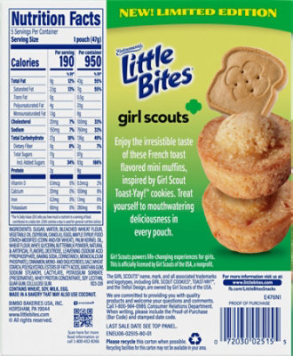 Entenmanns Little Bites Girl Scout Toast-yay Mini Muffins 5 Pouches - 8.25 Oz - Image 6