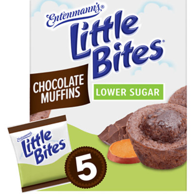 Entenmanns Little Bites Lower Sugar Chocolate Muffins 5 Pouches - 8.25 Oz - Image 1