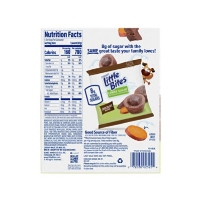 Entenmanns Little Bites Lower Sugar Chocolate Muffins 5 Pouches - 8.25 Oz - Image 2