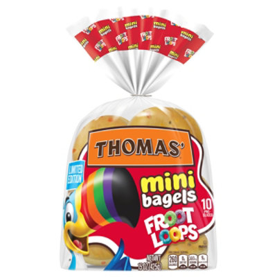 Thomas Kelloggs Froot Loops Mini Bagels 10 Count - 15 Oz - Image 3