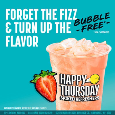 Happy Thursday Spiked Refreshers Strawberry - 24 Fl. Oz. - Image 5