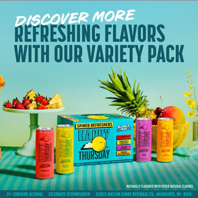 Happy Thursday Spiked Refreshers - Pineapple Starfruit - 24 Fl. Oz. - Image 4