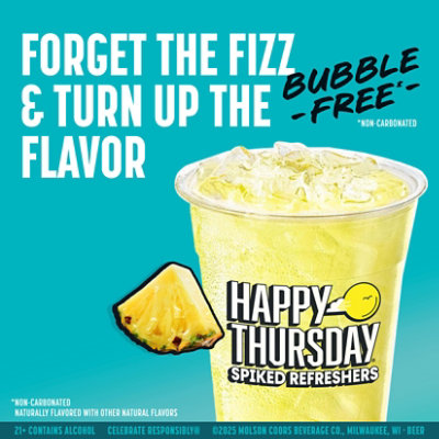 Happy Thursday Spiked Refreshers - Pineapple Starfruit - 24 Fl. Oz. - Image 5