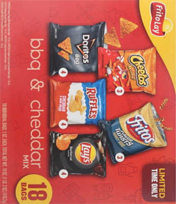 Frito Lay Bbq Cheddar Variety Pack - 18 Count - Image 6