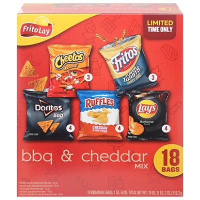 Frito Lay Bbq Cheddar Variety Pack - 18 Count - Image 2