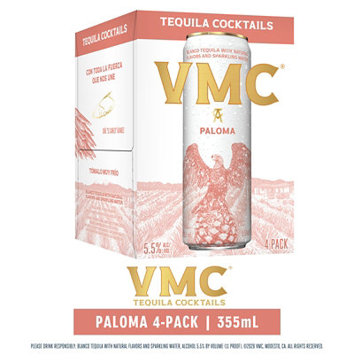 Vmc Paloma Tequila Cocktail Cans - 4-355 Ml