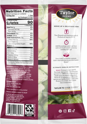 Taylor Farms Air Fry Spicy Maple Brussels Sprouts - 12 Oz - Image 5