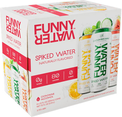 Funny Water Classic Variety In Cans - 6-12 Fl. Oz. - Image 1