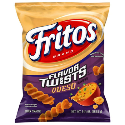 Frito Lay Fritos Flavor Twists Queso Corn Snacks - 9.25 Oz - Image 3