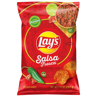 Frito Lay Lays Salsa Fresca Potato Chips - 7.75 Oz