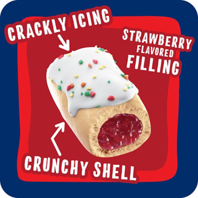 Pop-Tarts Crunchy Poppers Frosted Strawberry Crunch Kids Snacks 5 Count - 5 Oz - Image 2