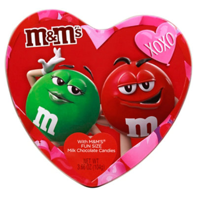 Mw M&M  Heart Tin - 3.66 Oz - Image 1