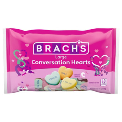 Brachs Large Conv Hearts - 10 Oz - Image 1