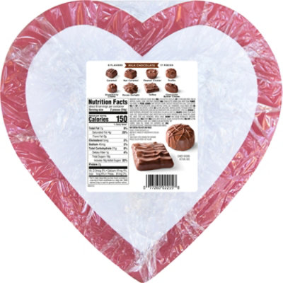 Russel Stover Valentine's Day Rose Heart Assorted Milk Chocolate Gift Box - 10 Oz - Image 5