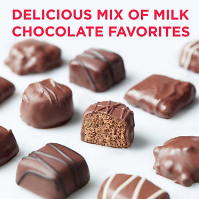 Russel Stover Valentine's Day Rose Heart Assorted Milk Chocolate Gift Box - 10 Oz - Image 5