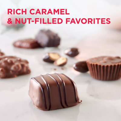 RUSSELL STOVER Valentine's Day Assorted Caramels & Nuts Milk & Dark Chocolate Gift Box - 9.4 Oz - Image 4