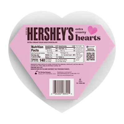 Val Hsy Xtra Crmy Choc Hrts - 6.4 Oz - Image 2