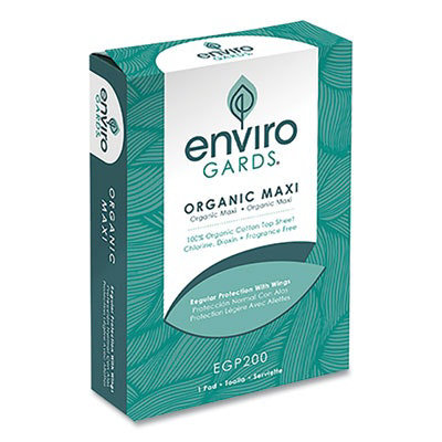 HOSPECO Enviro Gards Organic Maxi Pad, Regular, 200/pack - Image 1