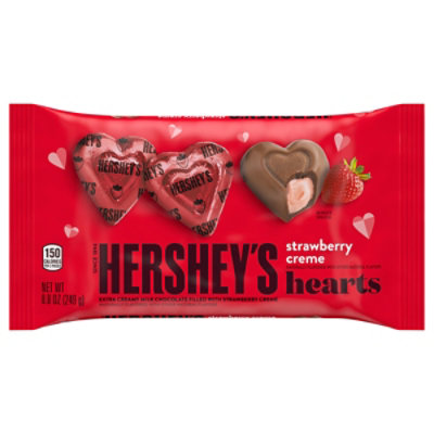 Valentines Hershey's Creamy Milk White Straw Hearts - 8.8 Oz - Image 3