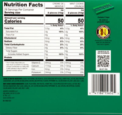 Andes Creme de Menthe Mint Cookie Crunch Valentines Gift Box - 9.34 Oz - Image 6