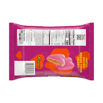 Valentine Reeses Pink Peanut Butter Snack Size Hearts - 9.6 Oz - Image 2