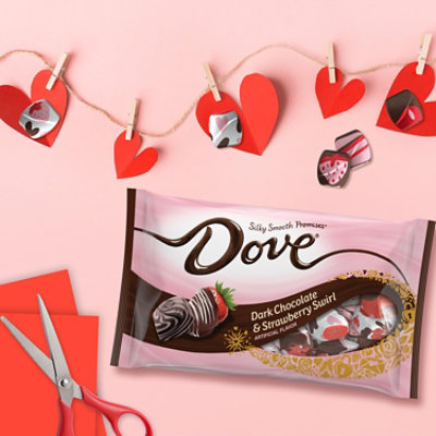 Mw Dove Strawberry Swirl Dark Chocolate - 7.94 Oz - Image 4