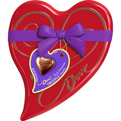 Dove Dark Medium Heart Tin - 5.82 Oz - Image 1