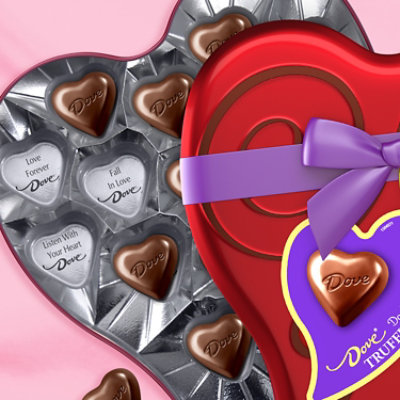 Dove Dark Medium Heart Tin - 5.82 Oz - Image 2