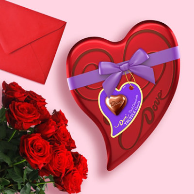 Dove Dark Medium Heart Tin - 5.82 Oz - Image 5