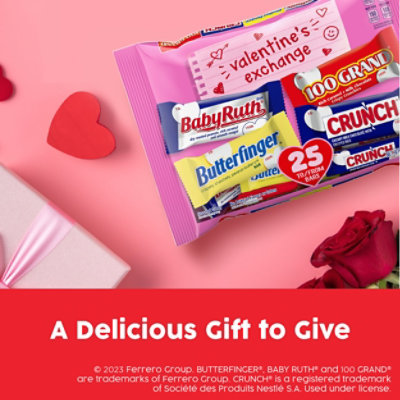 Assorted Fun Size Chocolate Candy Valentine's Day Gift Laydown Bag 25 Count - 15.2 Oz - Image 4