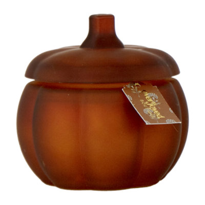 Overjoyed Boutique Pumpkin Candle Orange - Each - Image 1