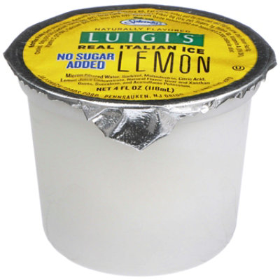Luigis Lemon Italian Ice Cup - 4 Ounce (Pack of 48) - Image 4