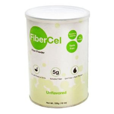 FiberCel Fiber Supplement, Adult, Unflavored, Soluble Corn Fiber, 12 ounce Can, Powder, 1 Count, Each - Image 1