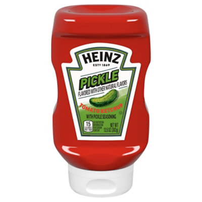 Heinz Tomato Ketchup with Pickle Seasoning - 13.5 Oz - Image 1