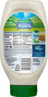 Hidden Valley Easy Squeeze Pickle Flavored Ranch Topping And Dressing Fluid Ounces - 20 Fl. Oz. - Image 6