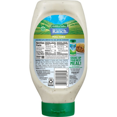 Hidden Valley Easy Squeeze Pickle Flavored Ranch Topping And Dressing - 20 Fl. Oz. - Image 2