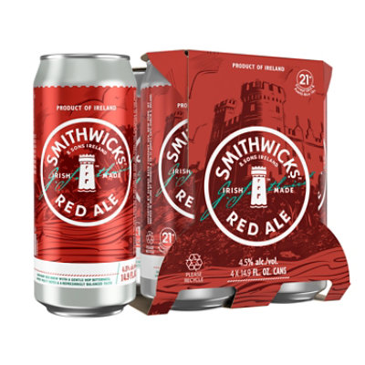 Smithwicks 4 In Cans - 14.9 Fl. Oz. - Image 1
