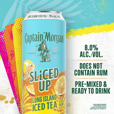 Captain Morgan Sliced Up Long Island Iced Tea Can 23.5 Fl. Oz. - Image 3