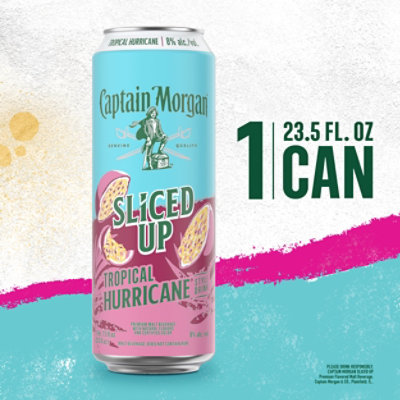 Captain Morgan Sliced Up Trop Hurricane Can - 23.5 Fl. Oz. - Image 1