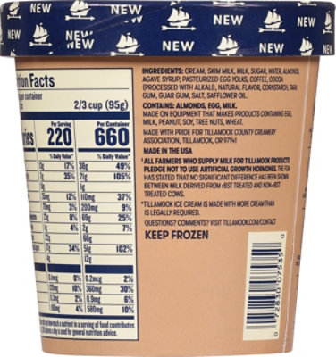 Tillamook Coffee Almond Fudge Ice Cream - 16 Oz - Image 8